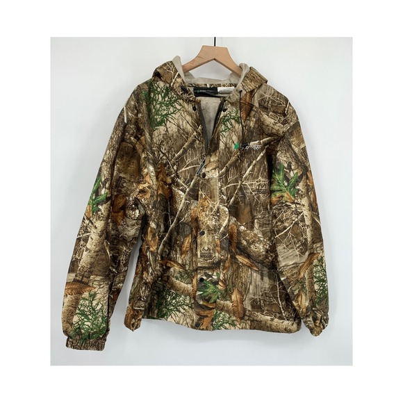 Frogg Toggs Other - Frogg Toggs Jacket Mens Medium Large Brown Realtree Camo Rain Hooded Waterproof
